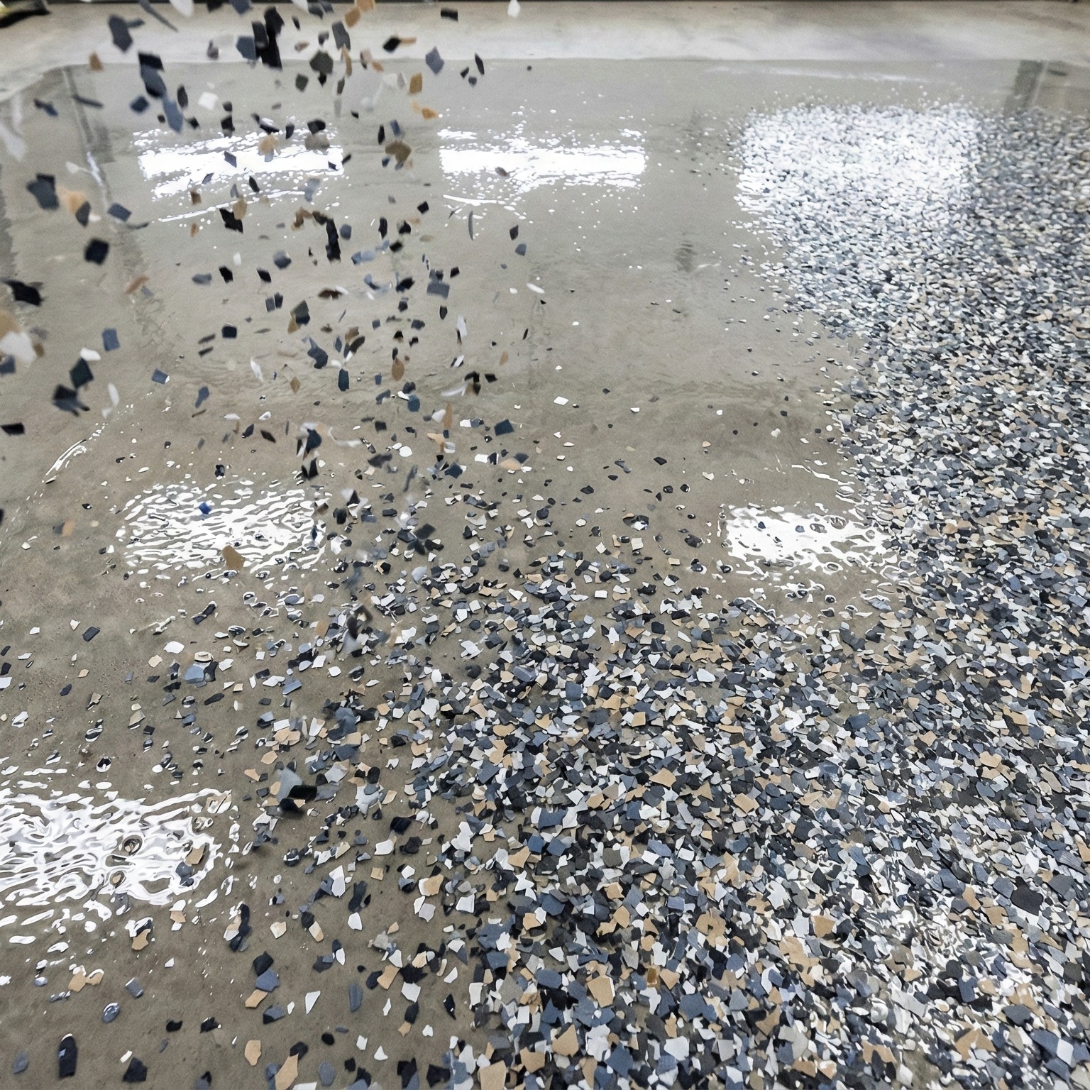 Decorative Flake Installation